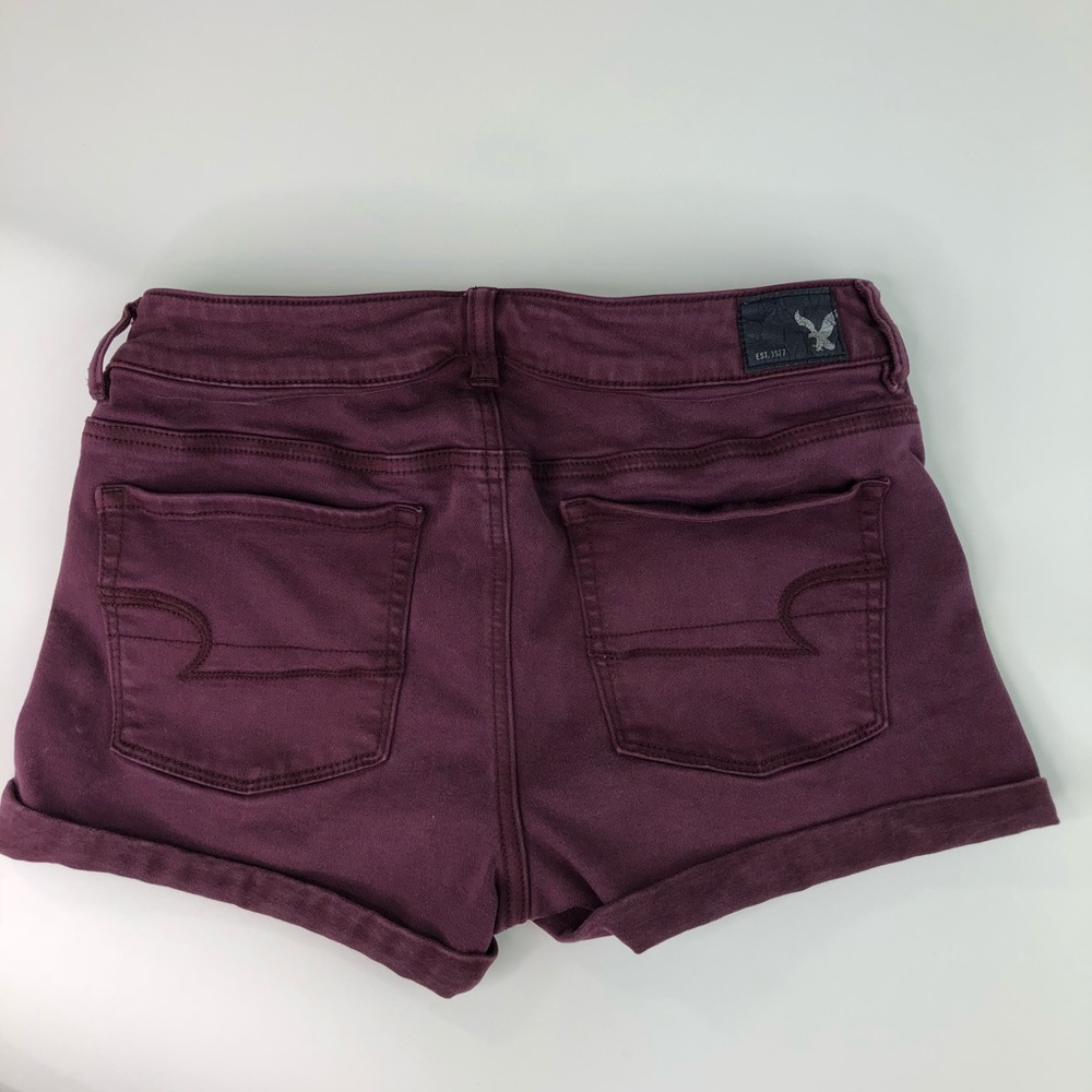American Eagle Shorts Shortie 10 Red cutoffs jean - Picture 5 of 8